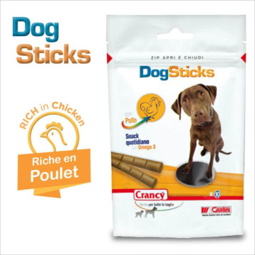 CRANCY DOG STICK x10p - poulet