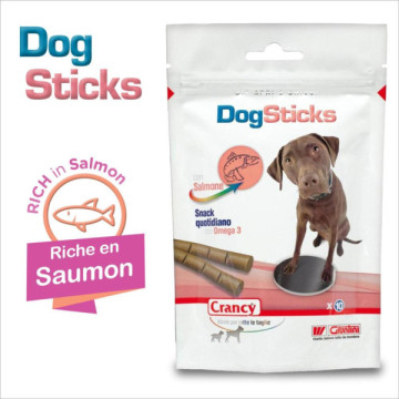 CRANCY DOG STICK x10p - saumon