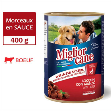 MIGLIORCANE en SAUCE 400g -...