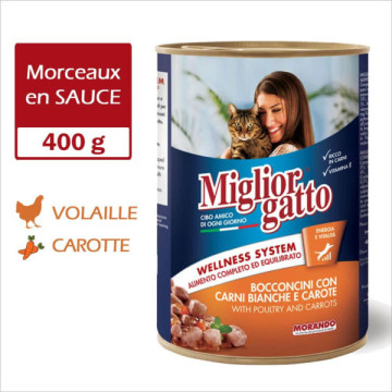 MIGLIORGATTO en SAUCE 400g...