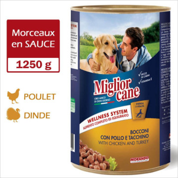 MIGLIORCANE en SAUCE 1250g...